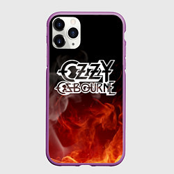Чехол iPhone 11 Pro матовый Ozzy Osbourne, цвет: 3D-фиолетовый