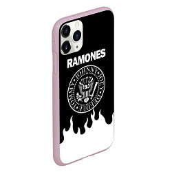 Чехол iPhone 11 Pro матовый RAMONES, цвет: 3D-розовый — фото 2