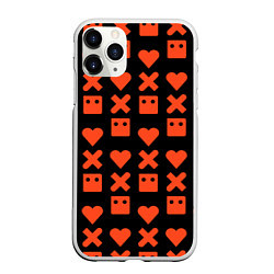 Чехол iPhone 11 Pro матовый LOVE DEATH ROBOTS LDR, цвет: 3D-белый