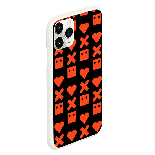 Чехол iPhone 11 Pro матовый LOVE DEATH ROBOTS LDR / 3D-Белый – фото 2