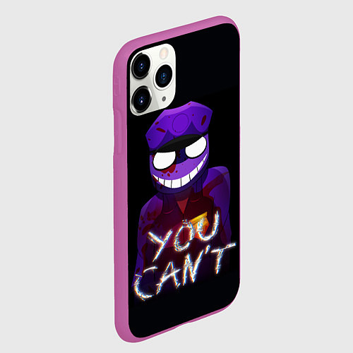 Чехол iPhone 11 Pro матовый Five Nights At Freddy's / 3D-Фиолетовый – фото 2