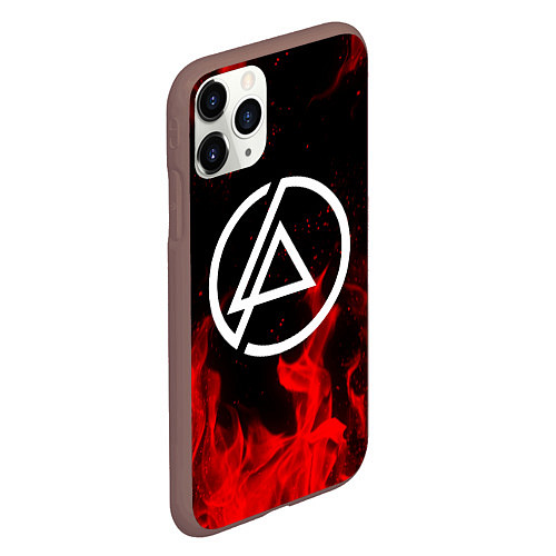 Чехол iPhone 11 Pro матовый LINKIN PARK / 3D-Коричневый – фото 2