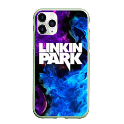 Чехол iPhone 11 Pro матовый LINKIN PARK, цвет: 3D-салатовый