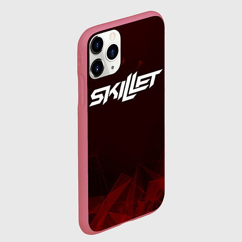 Чехол iPhone 11 Pro матовый Skillet / 3D-Малиновый – фото 2