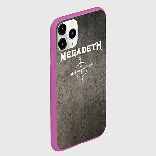 Чехол iPhone 11 Pro матовый Megadeth / 3D-Фиолетовый – фото 2