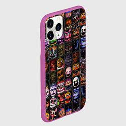 Чехол iPhone 11 Pro матовый Five Nights At Freddy's, цвет: 3D-фиолетовый — фото 2