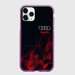 Чехол iPhone 11 Pro матовый AUDI, цвет: 3D-фиолетовый