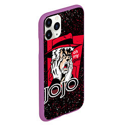 Чехол iPhone 11 Pro матовый JoJo Bizarre Adventure, цвет: 3D-фиолетовый — фото 2