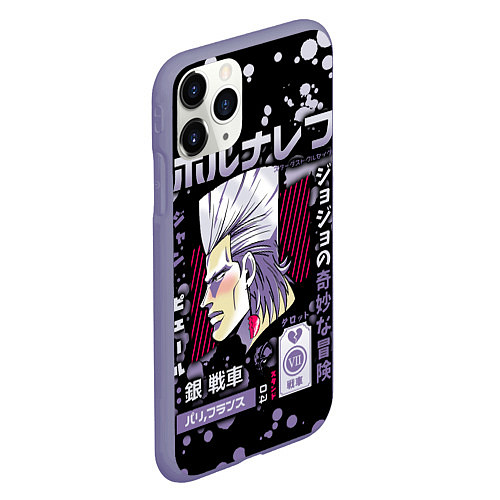 Чехол iPhone 11 Pro матовый JoJo Bizarre Adventure / 3D-Серый – фото 2