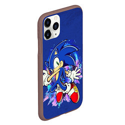 Чехол iPhone 11 Pro матовый Sonic, цвет: 3D-коричневый — фото 2