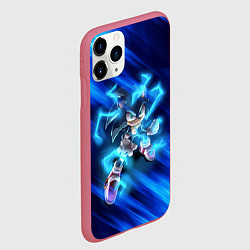 Чехол iPhone 11 Pro матовый СОНИК, цвет: 3D-малиновый — фото 2
