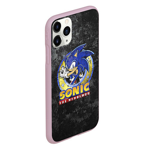 Чехол iPhone 11 Pro матовый СОНИК / 3D-Розовый – фото 2