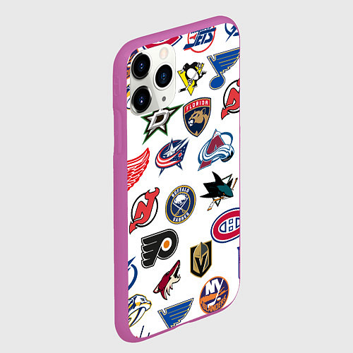 Чехол iPhone 11 Pro матовый Daewoo / 3D-Фиолетовый – фото 2