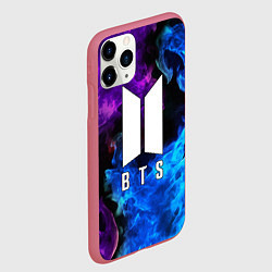 Чехол iPhone 11 Pro матовый BTS, цвет: 3D-малиновый — фото 2