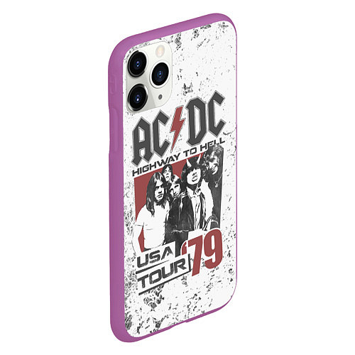 Чехол iPhone 11 Pro матовый ACDC / 3D-Фиолетовый – фото 2