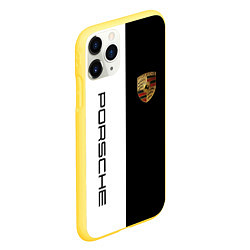 Чехол iPhone 11 Pro матовый PORSCHE, цвет: 3D-желтый — фото 2