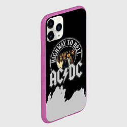Чехол iPhone 11 Pro матовый ACDC, цвет: 3D-фиолетовый — фото 2