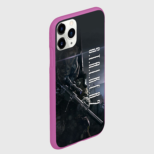 Чехол iPhone 11 Pro матовый STALKER 2 / 3D-Фиолетовый – фото 2