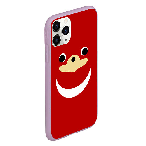 Чехол iPhone 11 Pro матовый Knuckles / 3D-Сиреневый – фото 2