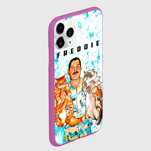Чехол iPhone 11 Pro матовый Queen / 3D-Фиолетовый – фото 2