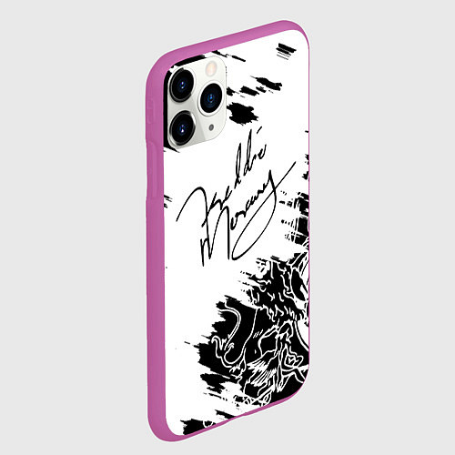 Чехол iPhone 11 Pro матовый Автограф Фредди Меркьюри / 3D-Фиолетовый – фото 2