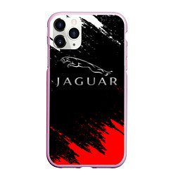 Чехол iPhone 11 Pro матовый Jaguar, цвет: 3D-розовый