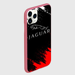 Чехол iPhone 11 Pro матовый Jaguar, цвет: 3D-малиновый — фото 2
