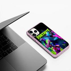 Чехол iPhone 11 Pro матовый FORTNITE, цвет: 3D-розовый — фото 2