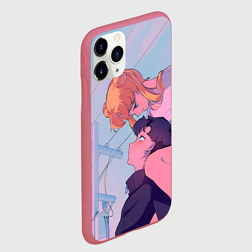 Чехол iPhone 11 Pro матовый SAILOR MOON / 3D-Малиновый – фото 2