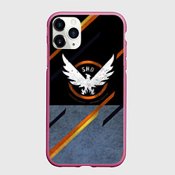 Чехол iPhone 11 Pro матовый Extremis Malis, цвет: 3D-малиновый