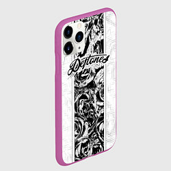 Чехол iPhone 11 Pro матовый Deftones, цвет: 3D-фиолетовый — фото 2