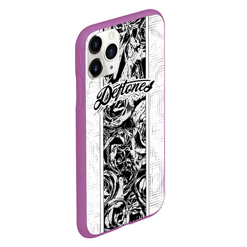Чехол iPhone 11 Pro матовый Deftones / 3D-Фиолетовый – фото 2