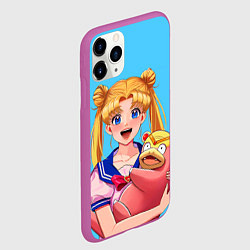 Чехол iPhone 11 Pro матовый СЕЙЛОР И СЛОУПОК, цвет: 3D-фиолетовый — фото 2