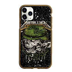 Чехол iPhone 11 Pro матовый Metallica, цвет: 3D-коричневый