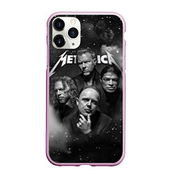 Чехол iPhone 11 Pro матовый Metallica, цвет: 3D-розовый