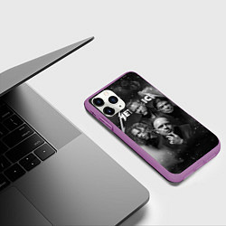 Чехол iPhone 11 Pro матовый Metallica, цвет: 3D-фиолетовый — фото 2