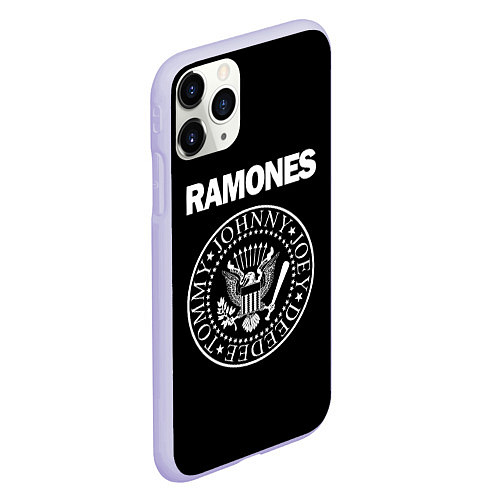 Чехол iPhone 11 Pro матовый RAMONES / 3D-Светло-сиреневый – фото 2