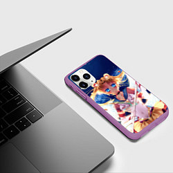 Чехол iPhone 11 Pro матовый SAILOR MOON, цвет: 3D-фиолетовый — фото 2