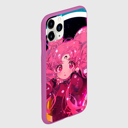 Чехол iPhone 11 Pro матовый ДОЧЬ ЛУНЫ / 3D-Фиолетовый – фото 2