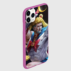 Чехол iPhone 11 Pro матовый Сейлор Панч, цвет: 3D-фиолетовый — фото 2
