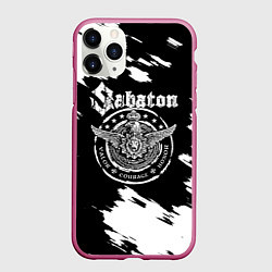 Чехол iPhone 11 Pro матовый Sabaton, цвет: 3D-малиновый