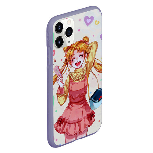 Чехол iPhone 11 Pro матовый SAILOR MOON / 3D-Серый – фото 2