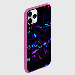 Чехол iPhone 11 Pro матовый MARSMELLO NEON, цвет: 3D-фиолетовый — фото 2