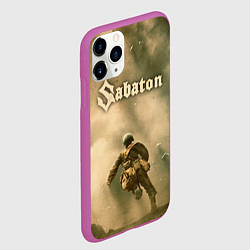 Чехол iPhone 11 Pro матовый Sabaton, цвет: 3D-фиолетовый — фото 2