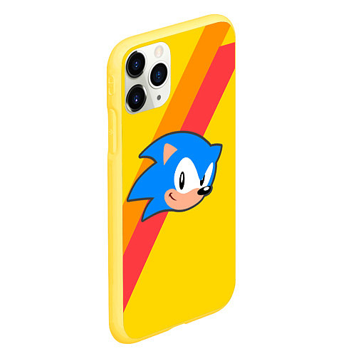 Чехол iPhone 11 Pro матовый SONIC / 3D-Желтый – фото 2