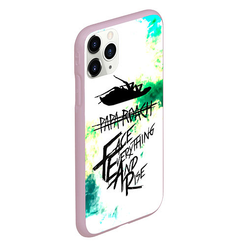 Чехол iPhone 11 Pro матовый Papa Roach / 3D-Розовый – фото 2