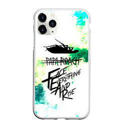 Чехол iPhone 11 Pro матовый Papa Roach, цвет: 3D-белый