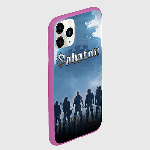 Чехол iPhone 11 Pro матовый SABATON / 3D-Фиолетовый – фото 2