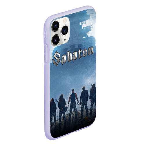 Чехол iPhone 11 Pro матовый SABATON / 3D-Светло-сиреневый – фото 2