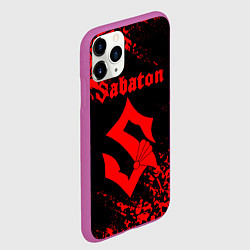 Чехол iPhone 11 Pro матовый SABATON, цвет: 3D-фиолетовый — фото 2